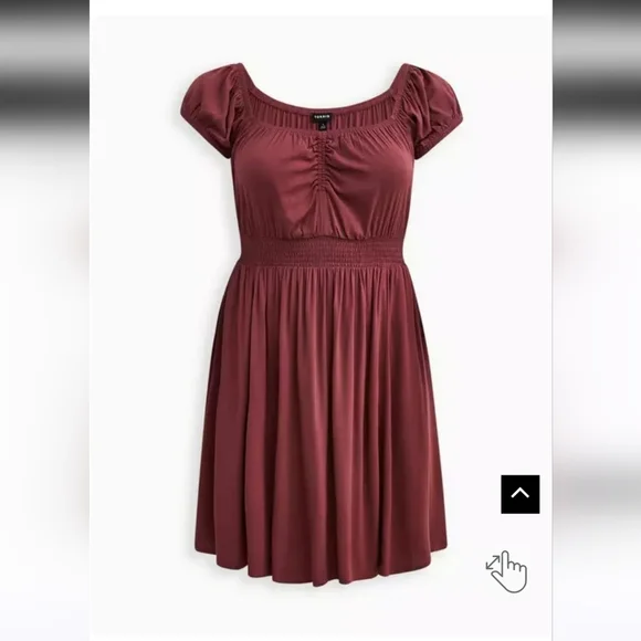 Torrid Mini Lenny Smocked Waist Dress, Size 5 - Picture 4 of 15